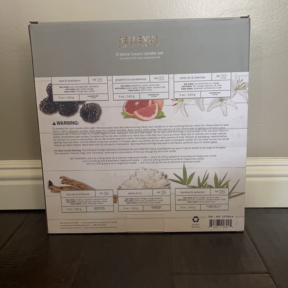 COPY - ❤️NEW!!❤️ 6️⃣ Pieces Luxury Candle Set. SOY Blend. - Picture 8 of 15